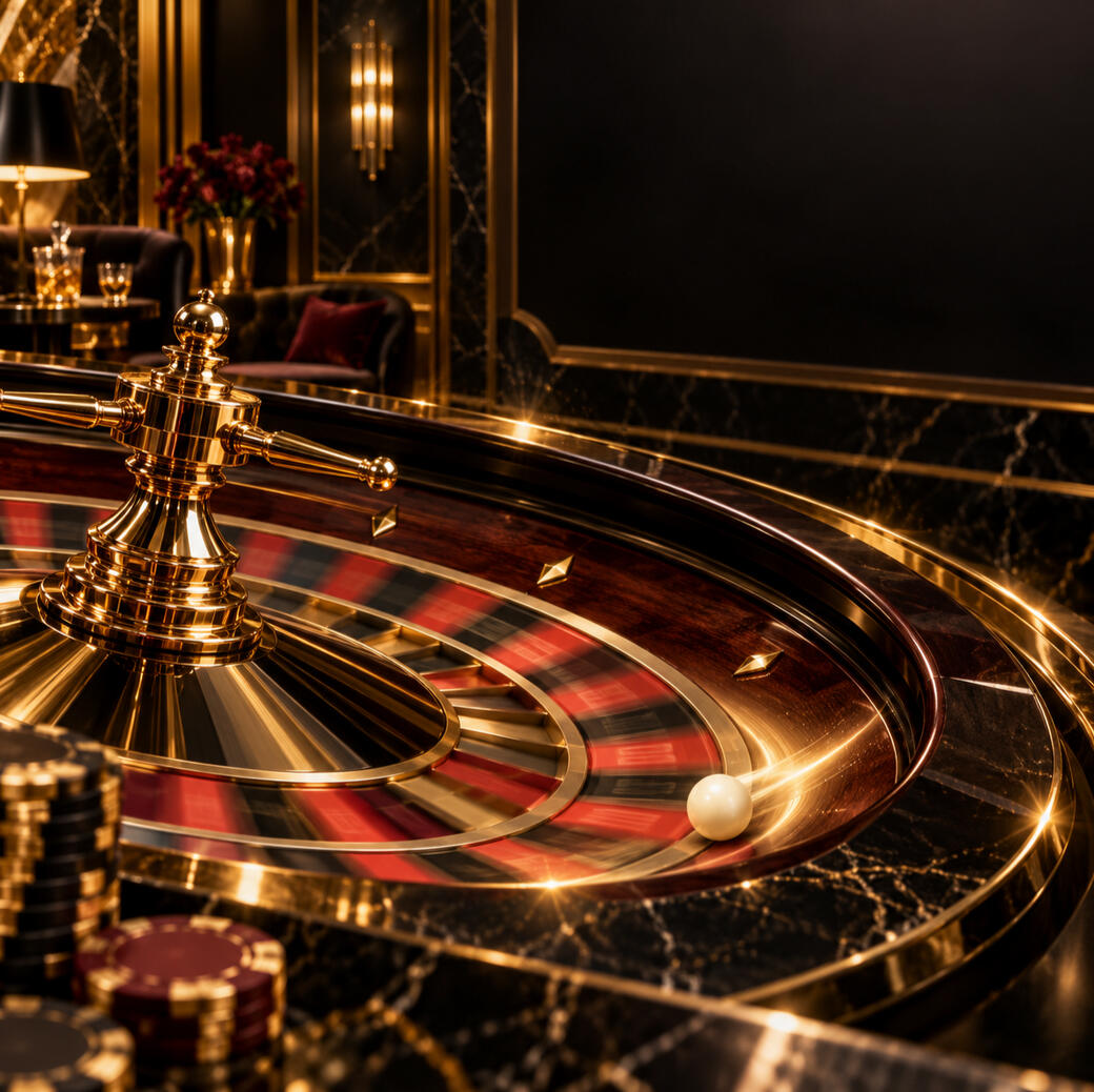 โต๊ะ Baccarat และบาคาร่าโทนดำทองแบบ VIP